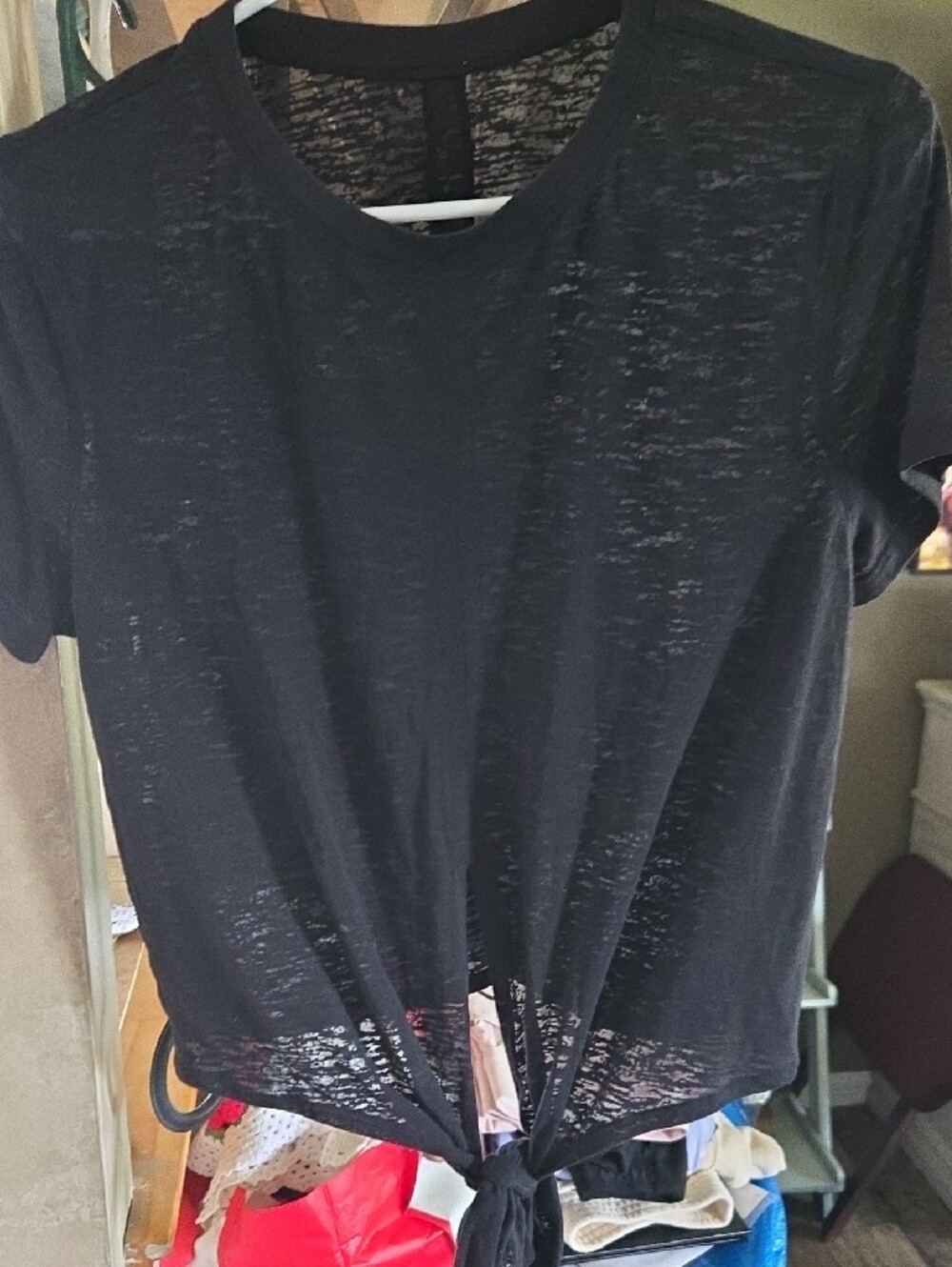 lululemon athletica Black Short-Sleeve Crew Tee